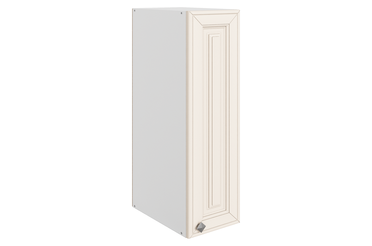 Мишель Шкаф навесной L200 Н720 (1 дв. гл.) (эмаль) (белый/лен)