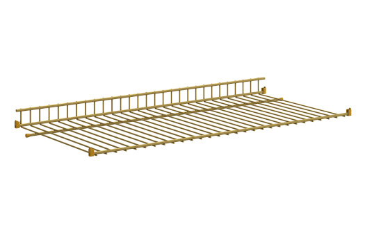 Полка сотовая L695 (Краш/Вельвет) (золото)