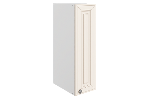 Мишель Шкаф навесной L200 Н720 (1 дв. гл.) (эмаль) (белый/лен)